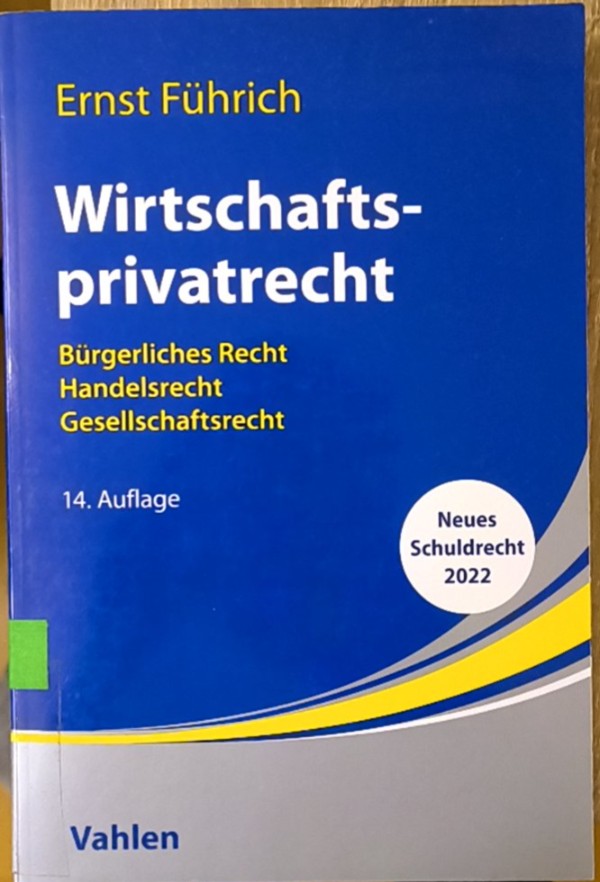 Wirtschaftsprivatrecht
